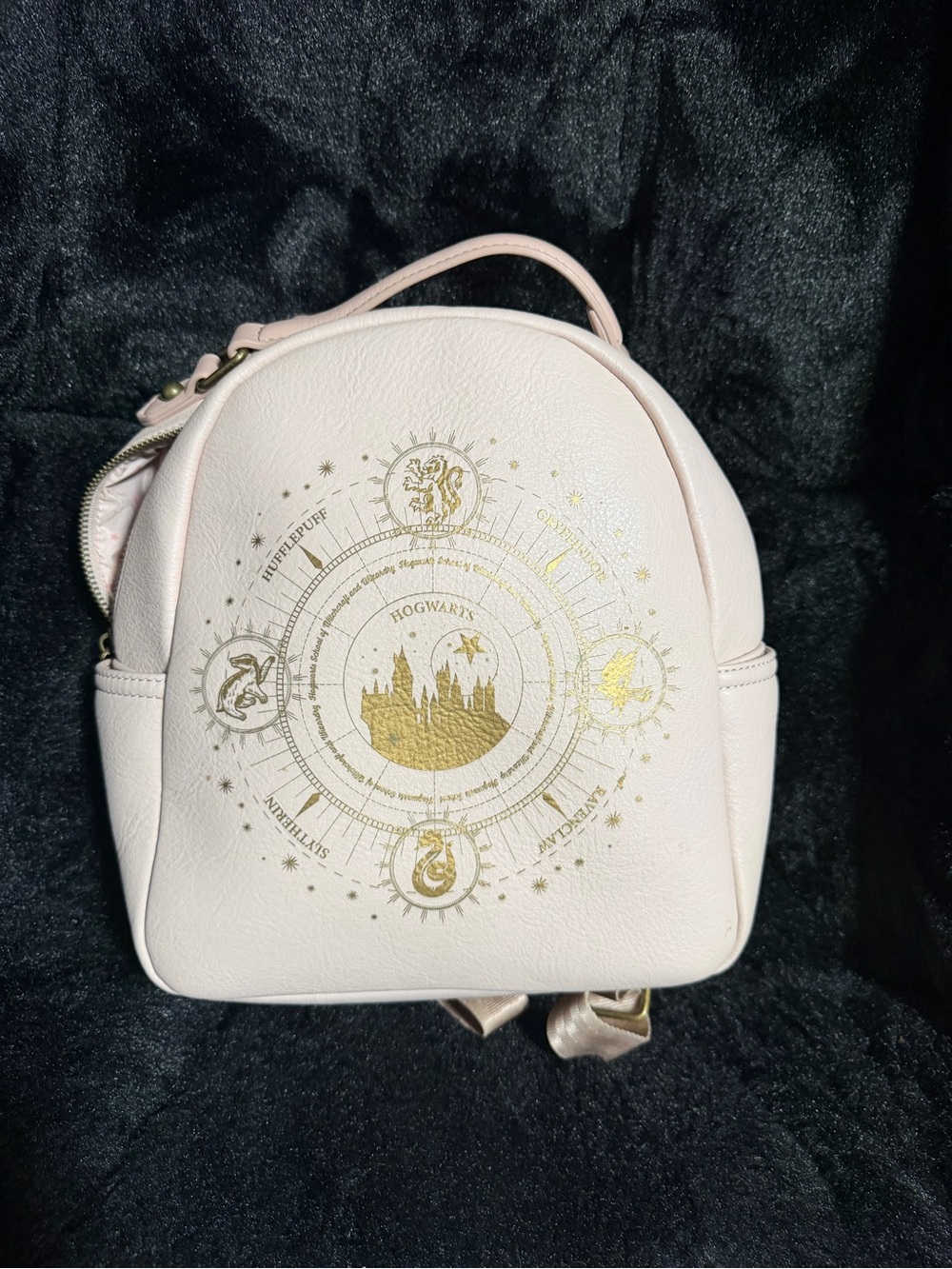 Pink Hogwarts Themed Mini Backpack